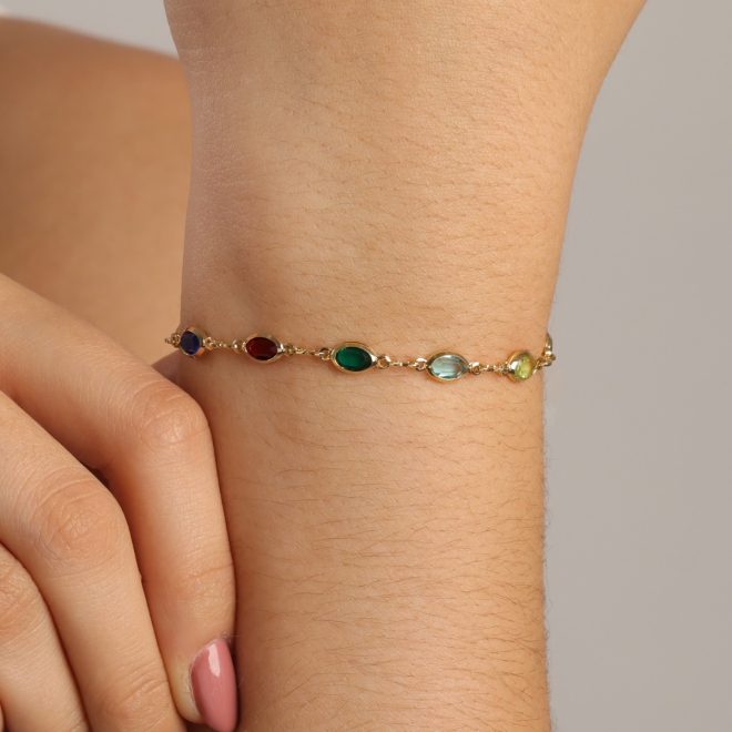 KPI-0022 KIT PULSEIRA MULTICOLOR OVAL