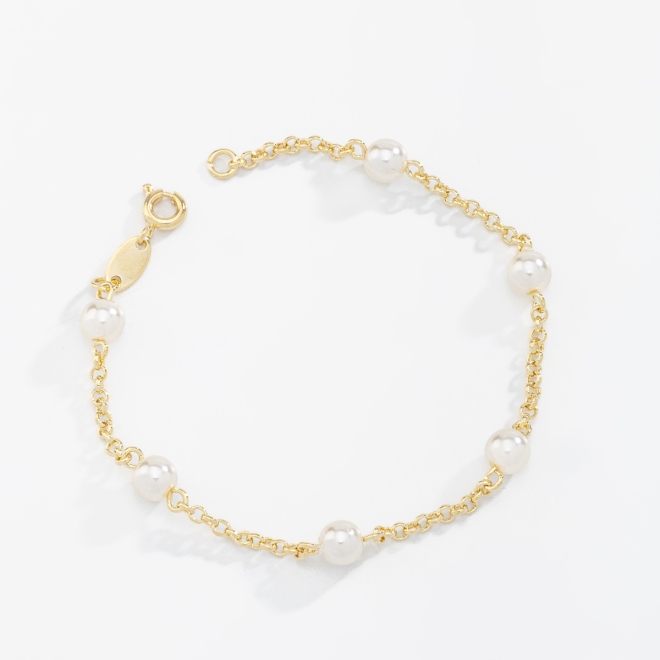 KPI-0038 KIT COM TRÊS PULSEIRAS COM DETALHES DE PÉROLAS