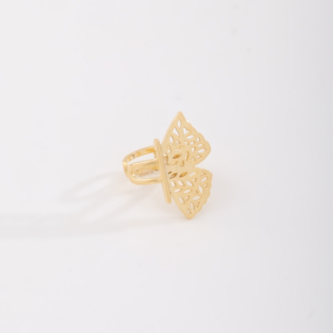 PC-00001 PIERCING BANHADO A OURO 18K EM FORMATO DE BORBOLETA