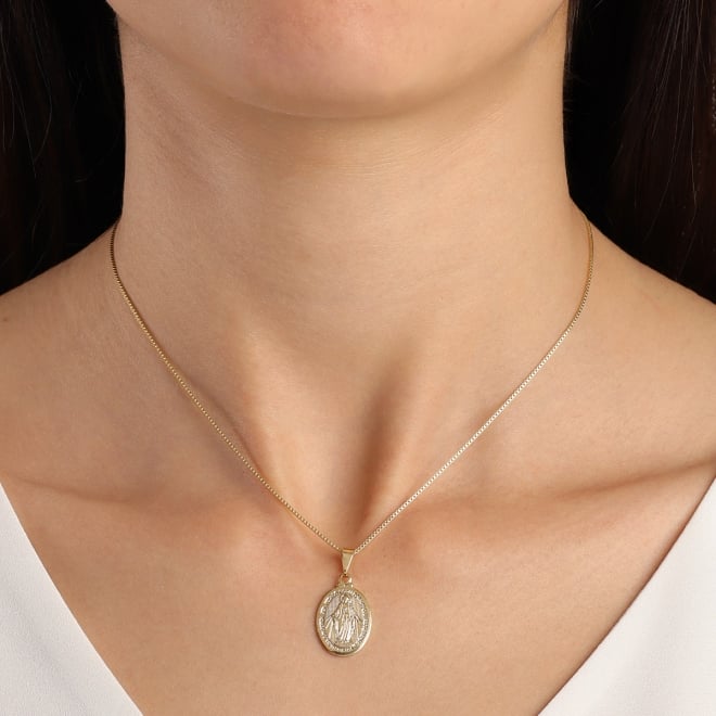 PG-00073 PINGENTE BANHADO A OURO 18K DE NOSSA SENHORA DAS GRAÇAS