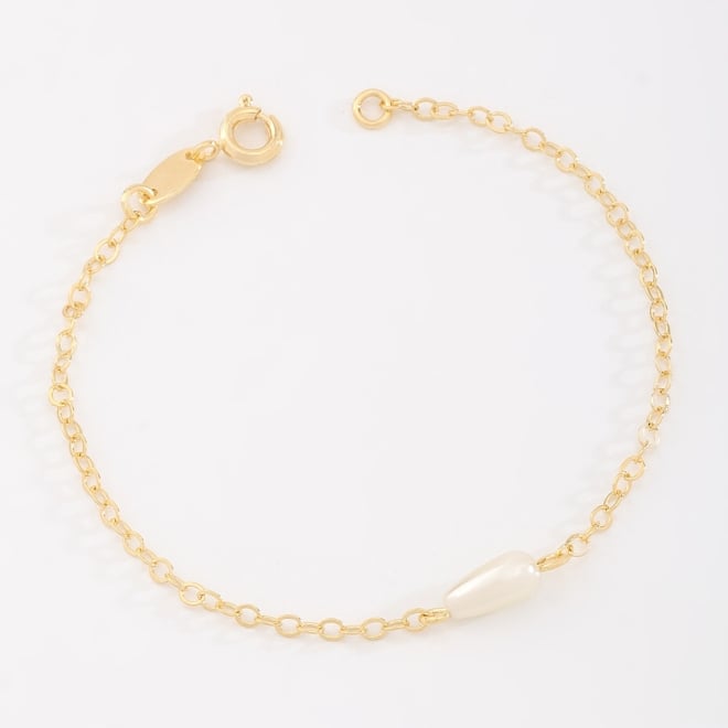 PI-00097 PULSEIRA INFANTIL COM DETALHE EM PÉROLA GOTA