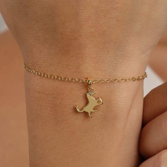 PI-00126-PULSEIRA INFANTIL COM PINGENTE DE CAVALO