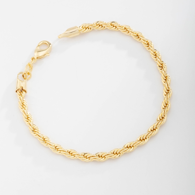 PR-0002 PULSEIRA BANHADA A OURO 18K COM CORRENTE CORDÃO BAIANO