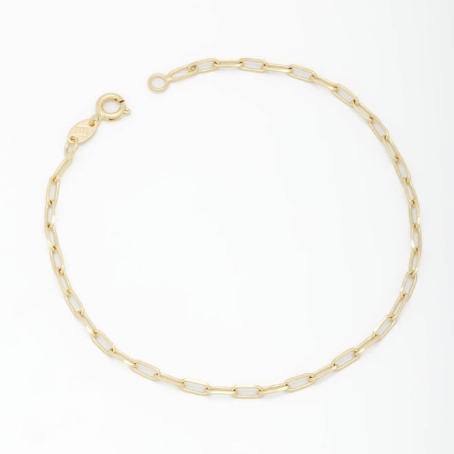 PR-0014 PULSEIRA BANHADA A OURO 18K COM CORRENTE EM ELO CARTIER E DESIGN CLÁSSICO