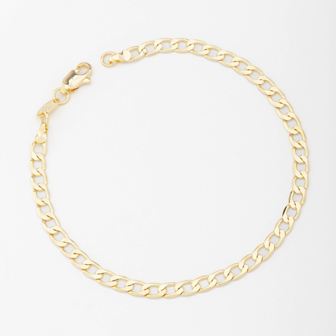 PR-0029 PULSEIRA BANHADA A OURO 18K COM ELOS ESTILO GRUMET
