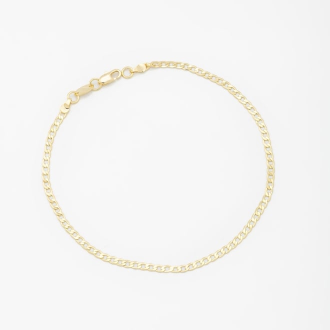 PR-0036-PULSEIRA BANHADA A OURO 18K COM CORRENTE EM ELO GRUMET E DESIGN CLÁSSICO