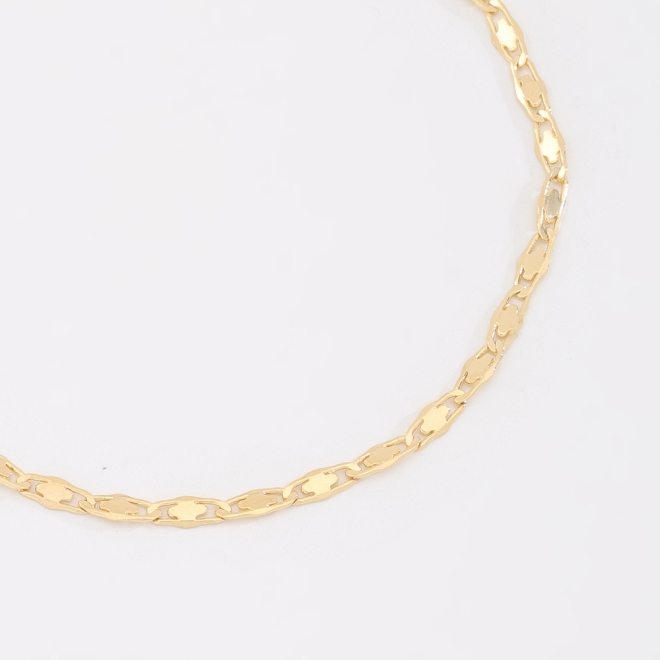 PR-0116 PULSEIRA BANHADA A OURO 18K COM ELOS ALONGADOS
