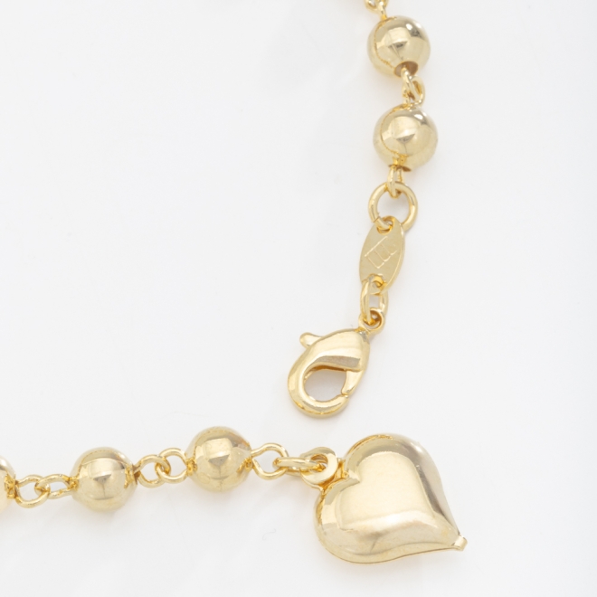 PU-00196 PULSEIRA COM PINGENTE DE CORAÇÃO 