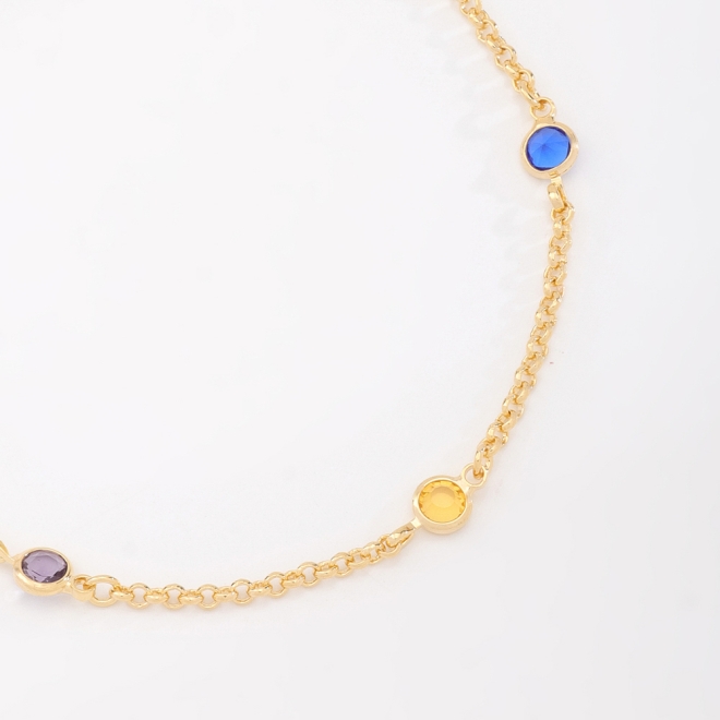 PU-00201-PULSEIRA COM CRISTAIS COLORIDOS
