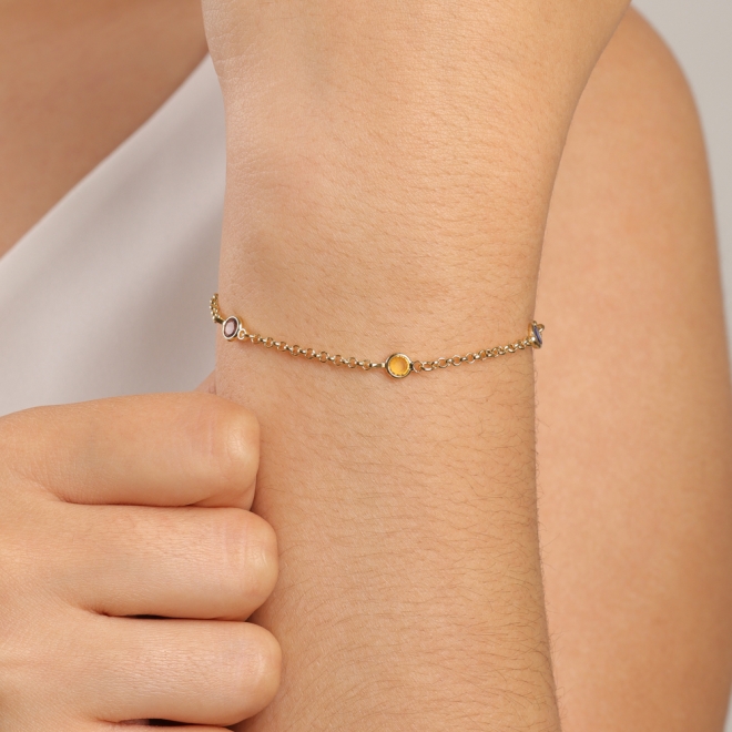 PU-00201-PULSEIRA COM CRISTAIS COLORIDOS