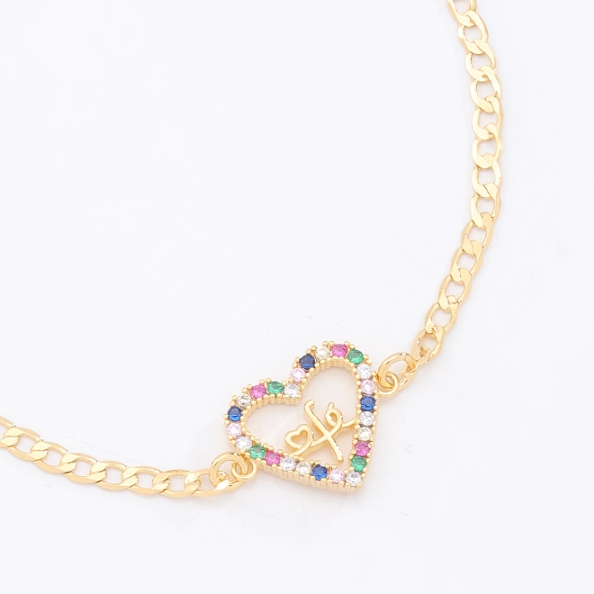 PU-00226-PULSEIRA COM CORAÇÃO VAZADO E ZIRCÔNIAS