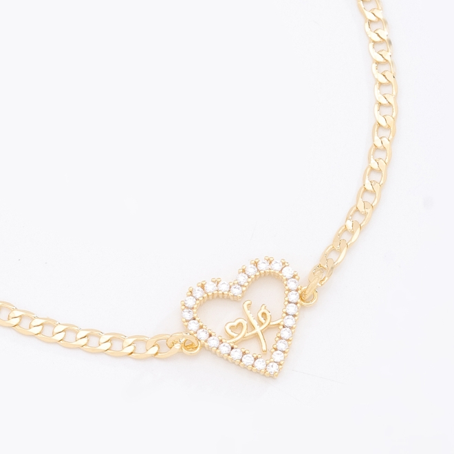 PU-00226-PULSEIRA COM CORAÇÃO VAZADO E ZIRCÔNIAS