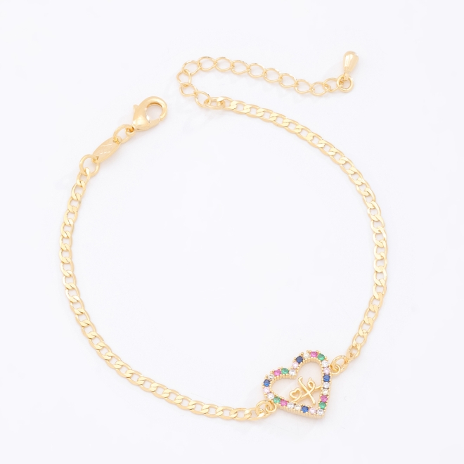 PU-00226-PULSEIRA COM CORAÇÃO VAZADO E ZIRCÔNIAS