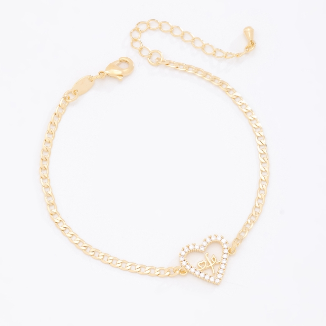 PU-00226-PULSEIRA COM CORAÇÃO VAZADO E ZIRCÔNIAS