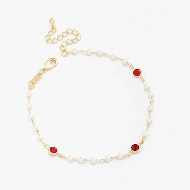 PU-00251 PULSEIRA BANHADA A OURO 18K COM PÉROLAS E CRISTAIS COLORIDOS