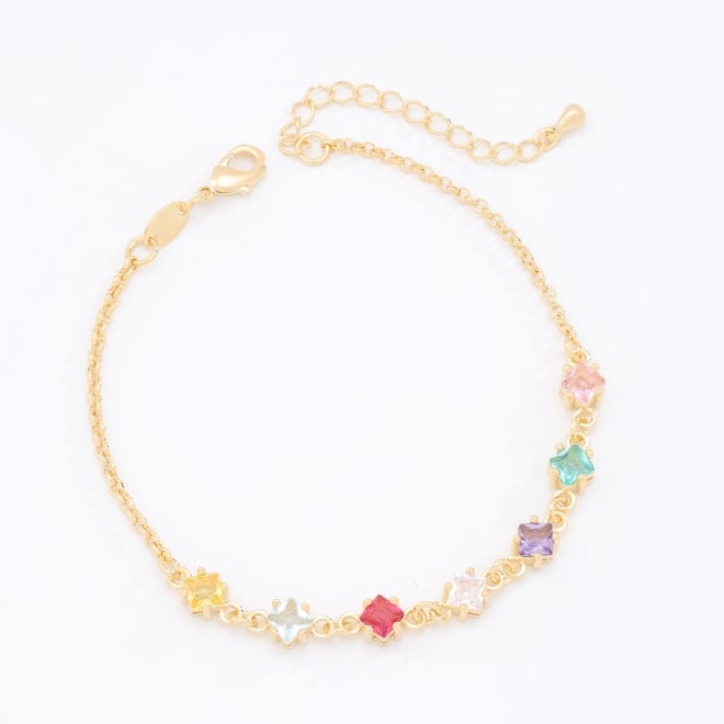 PU-00275-PULSEIRA COM QUADRADOS EM ZIRCÔNIAS COLORIDAS