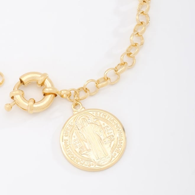 PU-00415 PULSEIRA MEDALHA SÃO BENTO