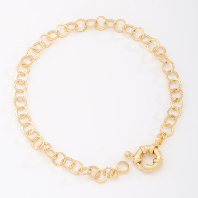 PU-00452 PULSEIRA COM ELOS REDONDOS E FECHO BOIA