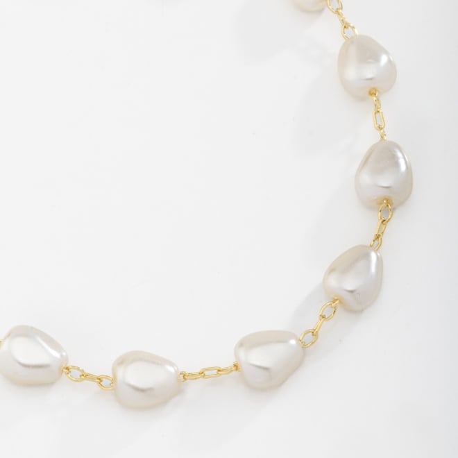 PU-00503 PULSEIRA COM PÉROLAS EM FORMATO DE CORAÇÃO