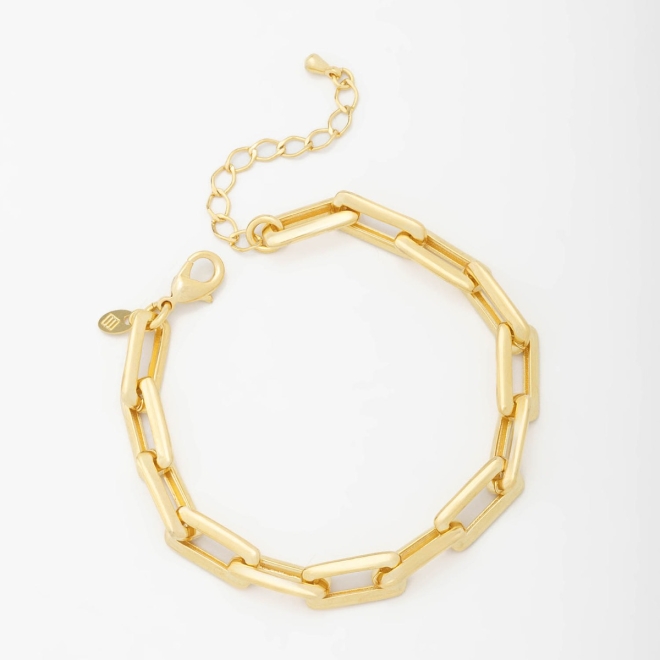 PU-00545 PULSEIRA COM ELOS ALONGADOS E DETALHES MODERNOS