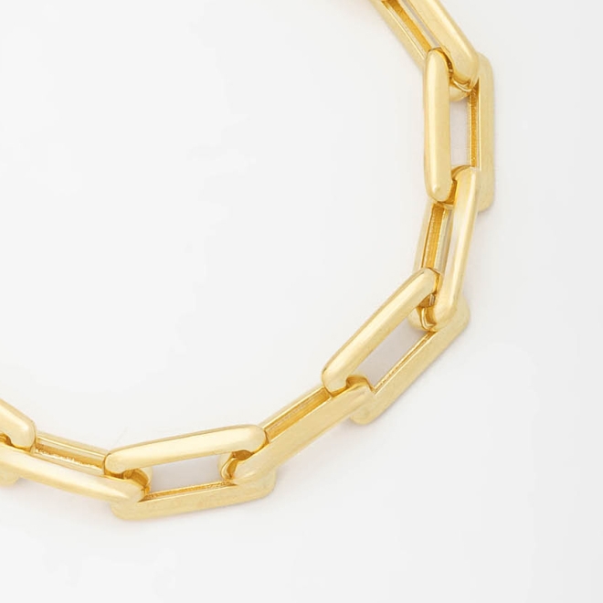 PU-00545 PULSEIRA COM ELOS ALONGADOS E DETALHES MODERNOS