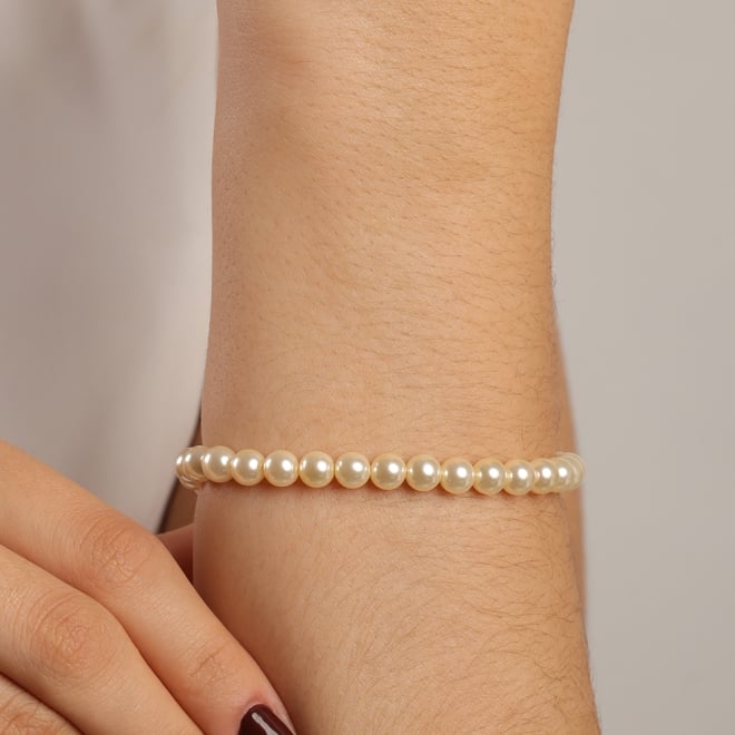 PU-00554 PULSEIRA BANHADA A OURO 18K COM PÉROLAS CLÁSSICAS