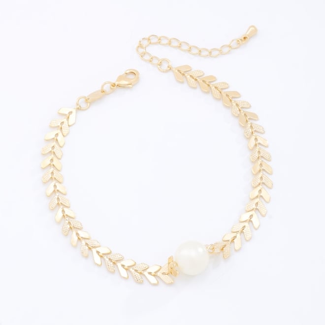 PU-00574-PULSEIRA ESPIGA COM PÉROLA