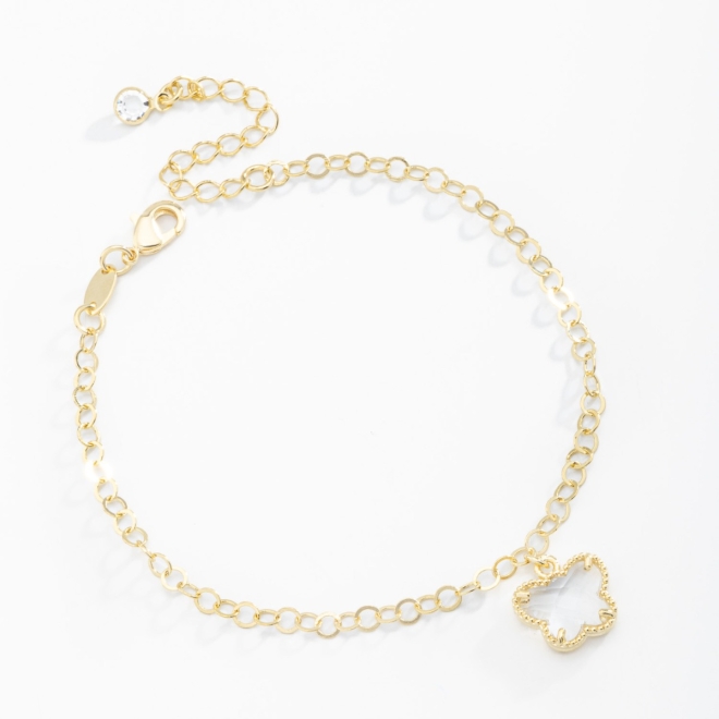 PU-00623 PULSEIRA COM PINGENTE DE BORBOLETA