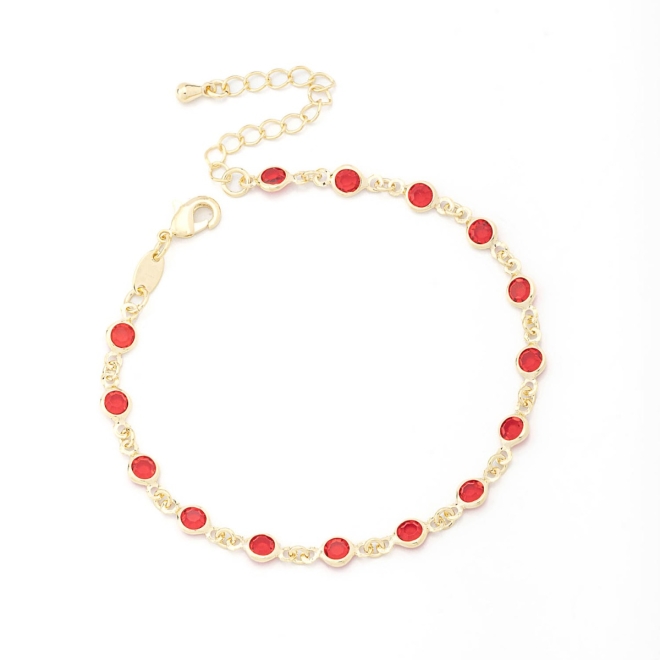 PU-00645 PULSEIRA COM ZIRCÔNIAS COLORIDA