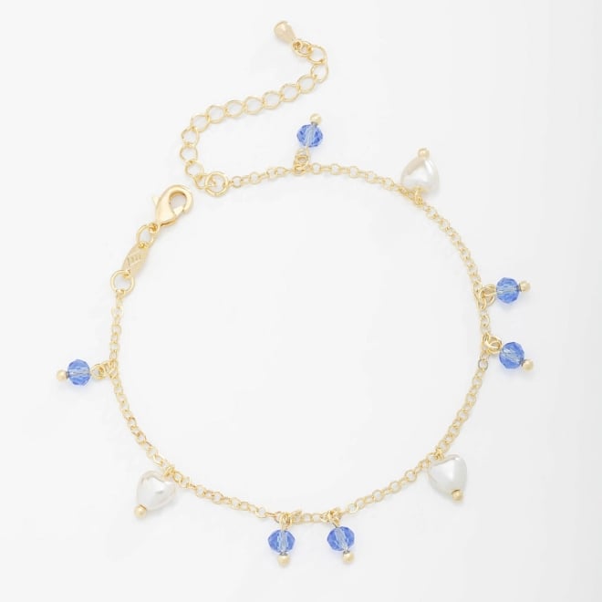 PU-00689 PULSEIRA COM DETALHES EM PÉROLAS E CRISTAIS COLORIDOS