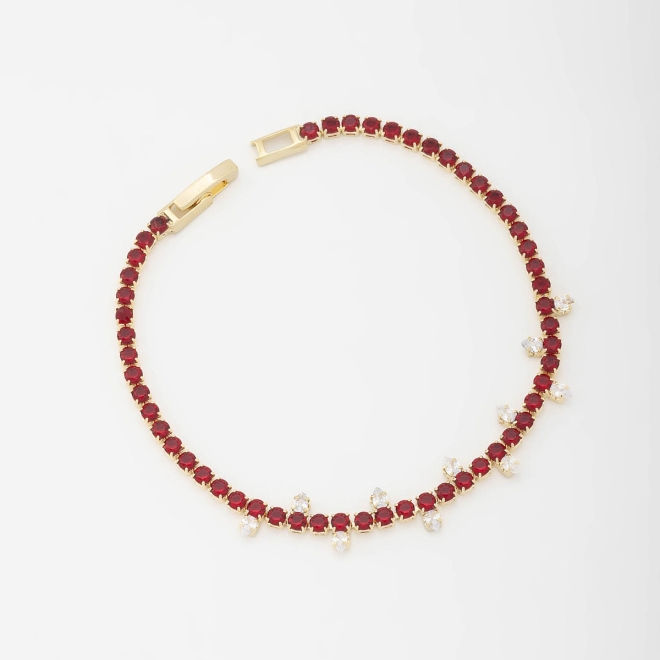 PU-00703 PULSEIRA COM DETALHES EM ZIRCÔNIAS