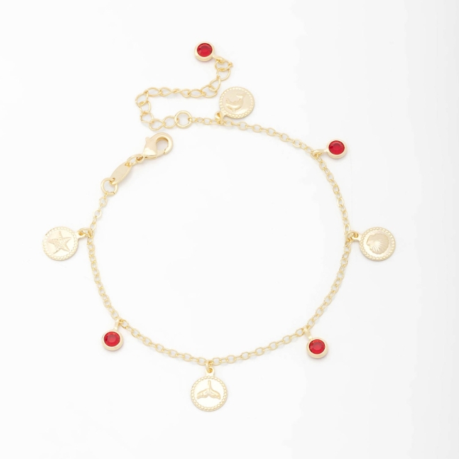 PU-00706 PULSEIRA COM PINGENTES TEMÁTICOS E DETALHES COLORIDOS