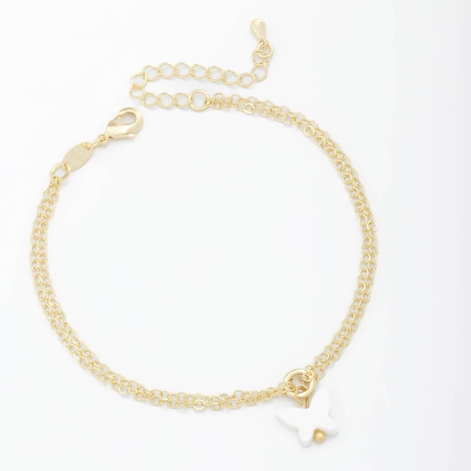 PU-00718 PULSEIRA COM PINGENTE DE BORBOLETA