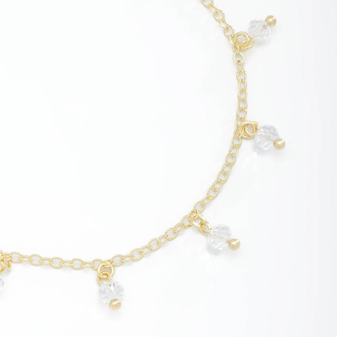 PU-00731 PULSEIRA COM DETALHES EM CRISTAIS PENDURADOS