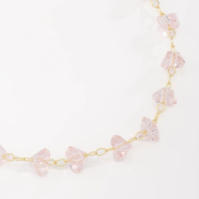 PU-00736 PULSEIRA COM DETALHES EM CRISTAIS TRANSPARENTES LAPIDADOS