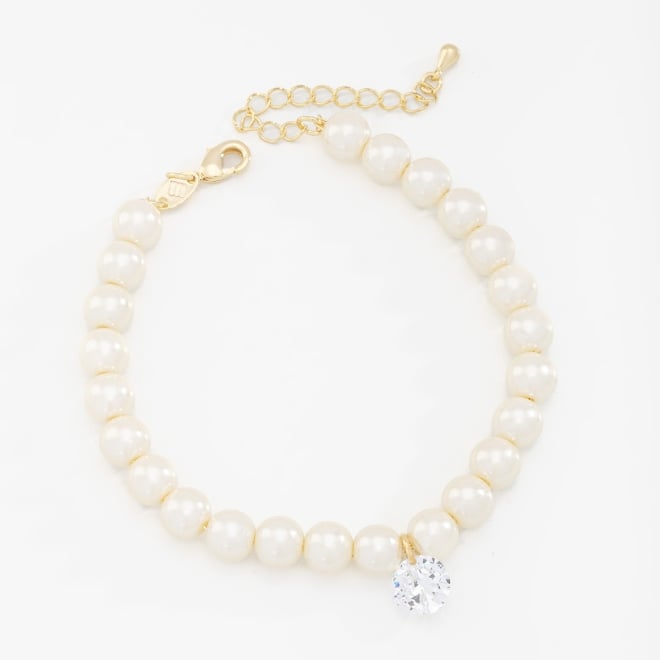 PU-00777 PULSEIRA EM PÉROLAS E ZIRCÔNIA