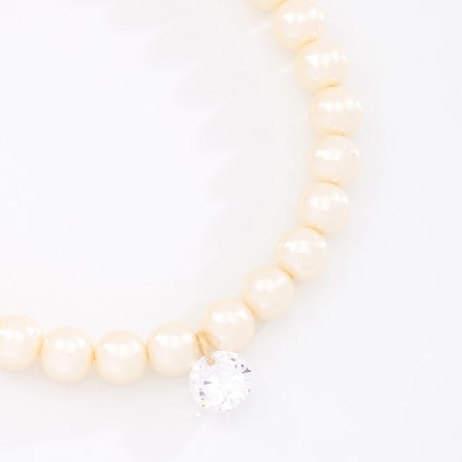 PU-00777 PULSEIRA EM PÉROLAS E ZIRCÔNIA