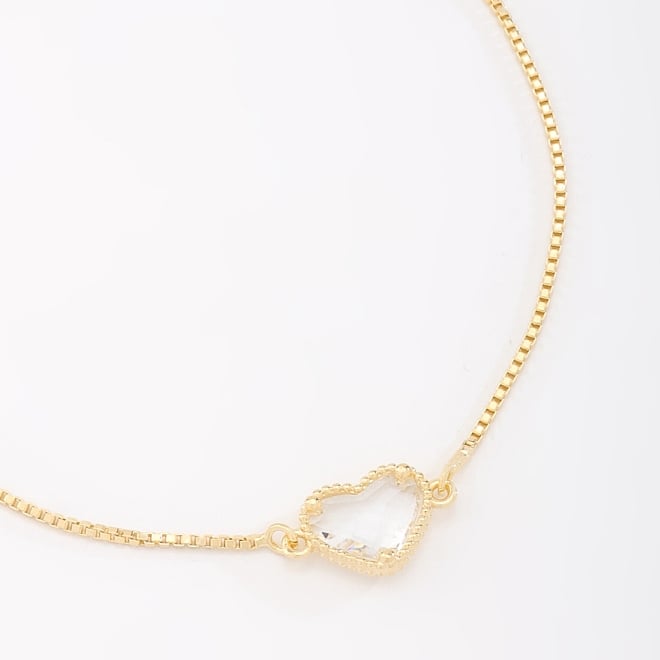 PU-00877 PULSEIRA COM PINGENTE EM FORMATO DE CORAÇÃO