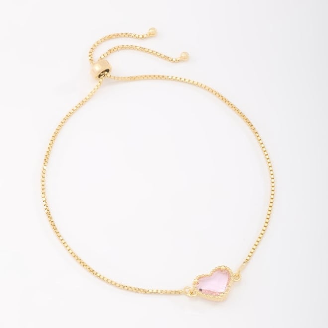 PU-00877 PULSEIRA COM PINGENTE EM FORMATO DE CORAÇÃO