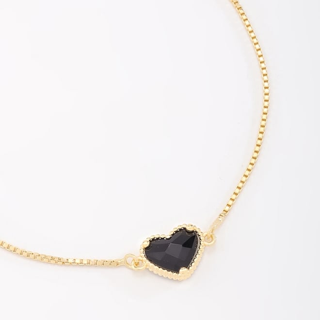 PU-00877 PULSEIRA COM PINGENTE EM FORMATO DE CORAÇÃO